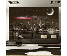 Fotomural 300x210 cm - Papel tejido-no tejido. Fotomurales - Papel pintado Noche City Villa New York d-A-0044-a-a