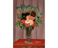 Notes: Flower Bouquet Ranunculus Pansy Blank Journal | Floral Arrangement in Vase Notebook | Vintage Retro Style Art