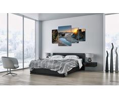 Cuadro Sobre Lienzo - 4 Piezas - Impresión en Lienzo - Ancho: 160cm, Altura: 90cm - Foto Número 3174 - Listo para Colgar - en un Marco - DL160x90-3174