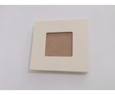 greca Marco de Fotos Cuadrado Liso. En Madera Lacado Color Mantequilla Mate.