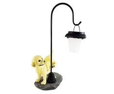 Gnomo Stube Colección de perro con farol solar lámpara Jardín Perros Figura solar
