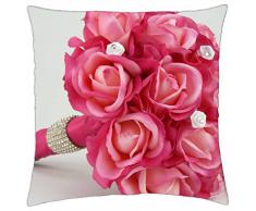 Rosas frescas ramo - Funda de cojín (18