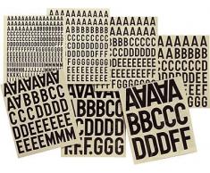 Apli 4450 - Pegatinas (letras, números, signos) 50 mm, negro, 1 unidad