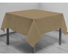Soleil docre Mantel Antimanchas Cuadrado 180x180 cm Alix Gris Topo