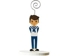 DISOK - Lote 20 Pinzas Portafotos Madera 1ª COMUNIÓN NIÑO. Detalles y Recuerdos Originales Baratos Primera Comunión niño.