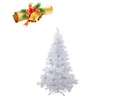 MCTECH 120 cm PVC Árbol de Navidad Artificial Blanco Árbol de Navidad Blanco Árbol de Decoración con Soporte (120 cm)