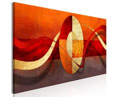 murando - Cuadro Naranja 150x50 cm - Impresion en Calidad fotografica - 1 Parte - Cuadro en Lienzo Tejido-no Tejido - Abstracto a-A-0358-b-a