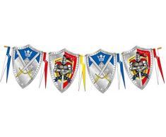 Folat - Knights Guirnalda para Temática Fiesta - 6 Metros - Multicolor