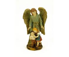 Figura Decorativa Religiosa Ángel de la Guarda.12 Ø x 22 cm.