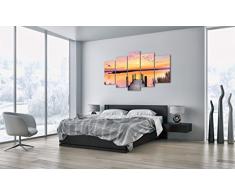 Cuadro Sobre Lienzo - 5 Piezas - Impresión en Lienzo - Ancho: 160cm, Altura: 85cm - Foto número 3056 - Listo para Colgar - en un Marco - EA160x85-3056