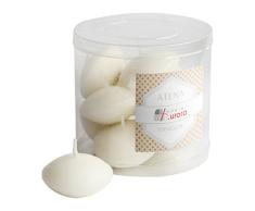 Velas de Aurora Atena Juego 10Â sin Perfume flotantes, Cera, Marfil, 4.5Â x 4.5Â x 2.5Â cm