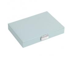 Stackers by LC Designs Classic Size Color Azul Huevo de Pato con Tapa Joyero con Forro de, diseño de Lunares, Color Gris