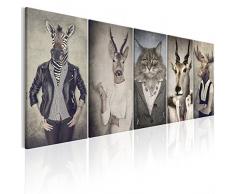 murando - Cuadro en Lienzo Ciervo 225x90 cm Impresión de 5 Piezas Material Tejido no Tejido Impresión Artística Imagen Gráfica Decoracion de Pared Naturaleza Animale Paisaje g-B-0041-b-m