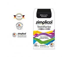 Simplicol Expert Fabric Dye Tinte de Coloración para Textiles: Lavado a Mano o Lavadora - Tiñe y Restaura Sus Telas y Ropa - Medianoche Negro