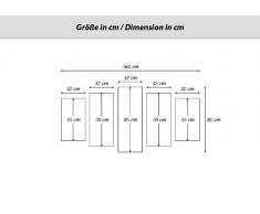Cuadro sobre lienzo - 5 piezas - Impresión en lienzo - Ancho: 160cm, Altura: 85cm - Foto número 0211 - listo para colgar - en un marco - EA160x85-0211