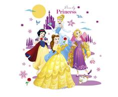 ufengke Pegatinas De Pared Princesa Vinilos Adhesivos Pared Castillo Luna para Dormitorio Habitación Infantiles Bebés Niñas