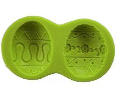 Inception Pro Infinite Molde de Silicona para el Uso Artesanal de 2 Semillas ovales de Huevos de Pascua - también Adecuado para el jabón