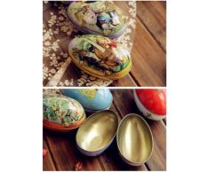 1 pcs gran conejo huevos de Pascua hierro recibir caja Candy CAJA DE ALMACENAJE boda Favor caja de lata Cable organizador contenedor hogar, otros, style 5, 11*6.5*7cm