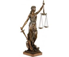 Figura Decorativa de la Dama de la Justicia, Color Bronce