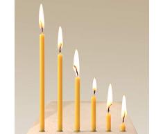 NKlaus Velas del Altar Velas rituales 325g (Aprox. 50 Piezas) Velas de Cera de Abeja L: 18,5cm. 36263