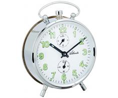 Atlanta Mech, radiodespertador analógico de plata 1063-19