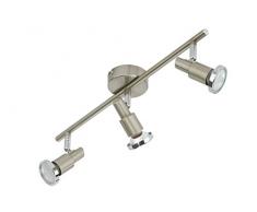 Briloner Leuchten 2991-032B - Barra de focos de interior, 3W, GU10, 3 fuentes de luz