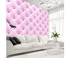 Fotomural 350x245 cm ! Papel tejido-no tejido. Fotomurales - Papel pintado - Cuero Diamante Rosa f-C-0097-a-a