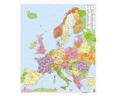 Europa Postleitzahlen, Postleitzahlenkarte 1:3,7 Mio., Poster