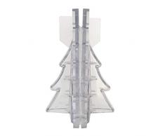 Vela De Moldes De Plástico Cruz Forma del Árbol De Navidad Molde De Vela con Tornillos para Fabricación De Velas De Bricolaje Home Crafts Accesorios, Resistencia Altas Temperaturas, 6 X 6 X 8 Cm