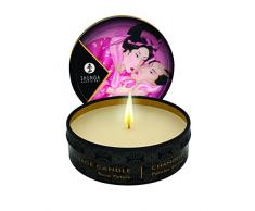 Shunga Vela de Masaje Aphrodisia, Aroma de Rosas, Color Blanco - 30 ml