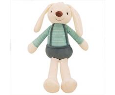 ACAMPTAR 40Cm Conejito Lindo Peluche Juguete Conejo Relleno de Tela Suave Decoración de Regalo de Pascua Juguetes de Apaciguar de Bebé para Ni?os Regalo A?o Nuevo para Ni?os(Verde Oscuro)