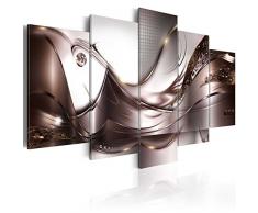 murando - Cuadro en Lienzo Orquidea 200x100 cm Abstracto Impresión de 5 Piezas Material Tejido no Tejido Impresión Artística Imagen Gráfica Decoracion de Pared Arte Flores a-A-0004-b-p