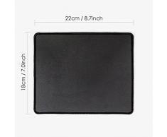 DIYthinker Calabazas de Halloween Velas telarañas antideslizante Mousepad Juego de oficina Negro Titched Bordes regalo