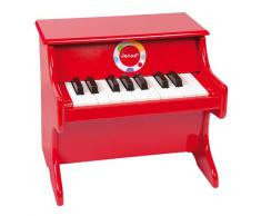 Janod - Confetti, Piano de Juguete de Madera, Rojo (J07622)