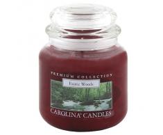 Caroline Velas 425 G Maderas de Cristal para Velas en Tarro, Rojo