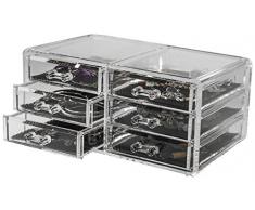 Rangement & Cie RAN6044 - Caja para joyas, color transparente