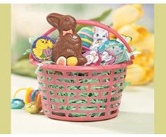 12 Canastas para Caza de Huevos de Pascua de Plástico de Colores Brillantes | Cestas para Fiestas Infantiles de Pascua