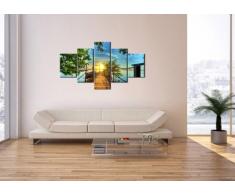 Cuadro sobre lienzo - 5 piezas - Impresión en lienzo - Ancho: 125cm, Altura: 70cm - Foto número 2573 - listo para colgar - en un marco - EA125x70-2573