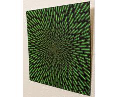 Pintura moderna : Partícula verde (30 x 30 cm)