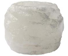 HIMALAYA SALT DREAMS 4041678003050 salero cristal portavelas aproximadamente 400 G, línea blanco
