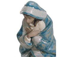 LLADRÓ Figura Virgen María En Belén. Gres. Figura Virgen Maria de Porcelana.
