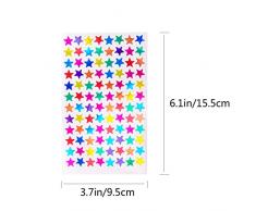 NUOLUX Pack de 960pcs 1cm autoadhesivo colores surtidos láser brillantes estrella pegatinas niños estudiantes recompensas profesores suministros
