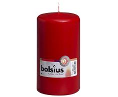 Ivyline Bolsius – Vela perfumada 103616180141 Pilar Vela, Cera de parafina, Rojo