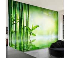 murando - Fotomural 400x280 cm - Papel tejido-no tejido - Papel pintado - Bambu Naturaleza verde b-B-0164-a-a