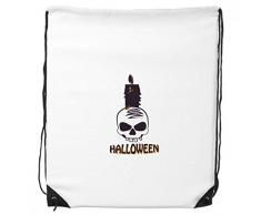 DIYthinker Velas de Halloween Bruja cráneo del morral del Lazo Compras Deportes Bolsas de Regalo