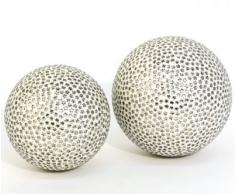 Bola decorativa de cristal "Bahula"/estrella de plata-modelo 10 cm