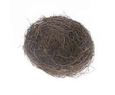 Amosfun Nido de Pájaro Hecho a Mano Nido Artificial Nido de Pájaro de Pascua Nido Adornos Decorativos de Nido de Pájaro para La Decoración del Jardín del Hogar 20 Cm