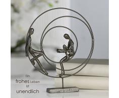 Casablanca – Escultura, diseño figura – Circles – Altura: 23 cm – Hierro bruñido