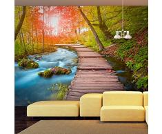 murando® Fotomural 100x70 cm - 3 tres colores a elegir - Papel tejido-no tejido. Fotomurales - Papel pintado ventana paisajes c-A-0068-a-d