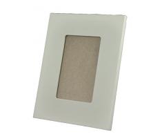 greca Marco de Fotos Rectangular Liso. En Madera Lacado Color Tostado Mate.